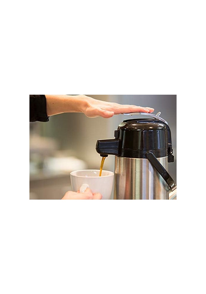 Service Ideas ECAL22S Eco-Air Airpot with Lever Lid, 2.2 L, Glass Lined - Image 4